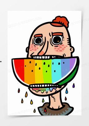 娱乐吃瓜素材图片大全